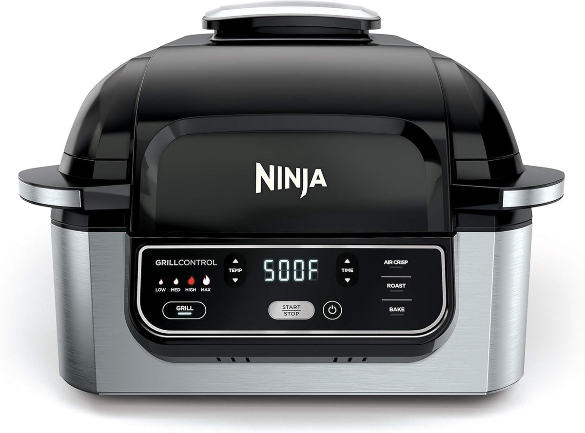 Ninja Foodi AG300 Electric Contact Grill with 4-Qt Air Fryer