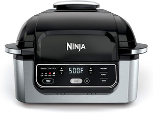 Ninja Foodi AG300 Electric Contact Grill with 4-Qt Air Fryer