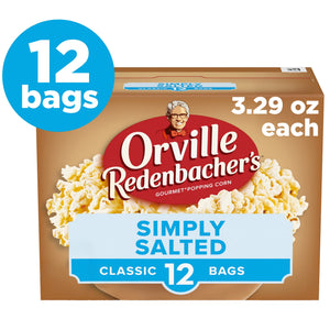 Orville Redenbacher’s Microwave Popcorn Value Size, Naturals Simply Salted Flavor Popcorn, 3.29 oz. — grocery product