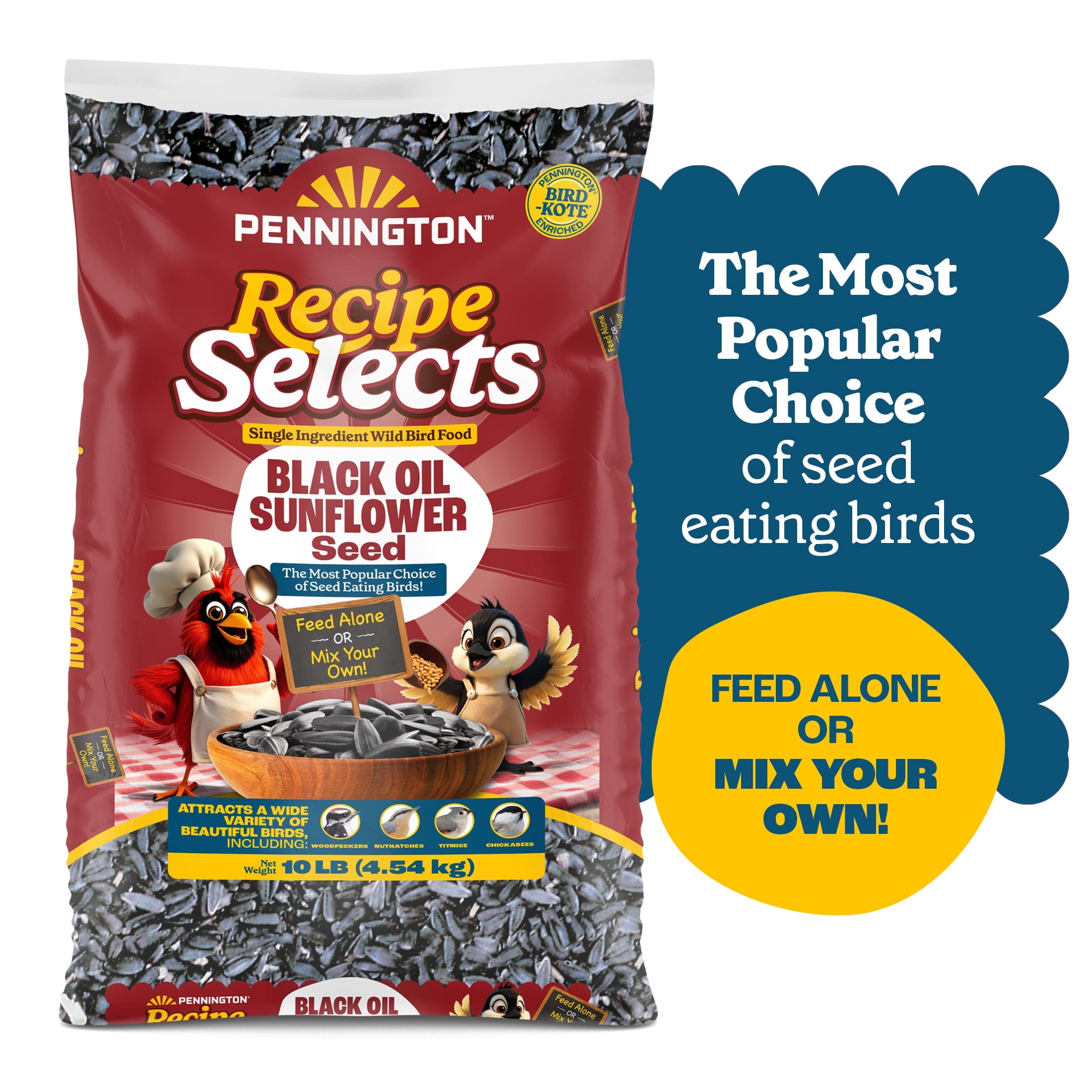 Pennington Select Black Oil Sunflower Seed Wild Bird Dry Feed, 10 lb. New Bag — home and garden product
