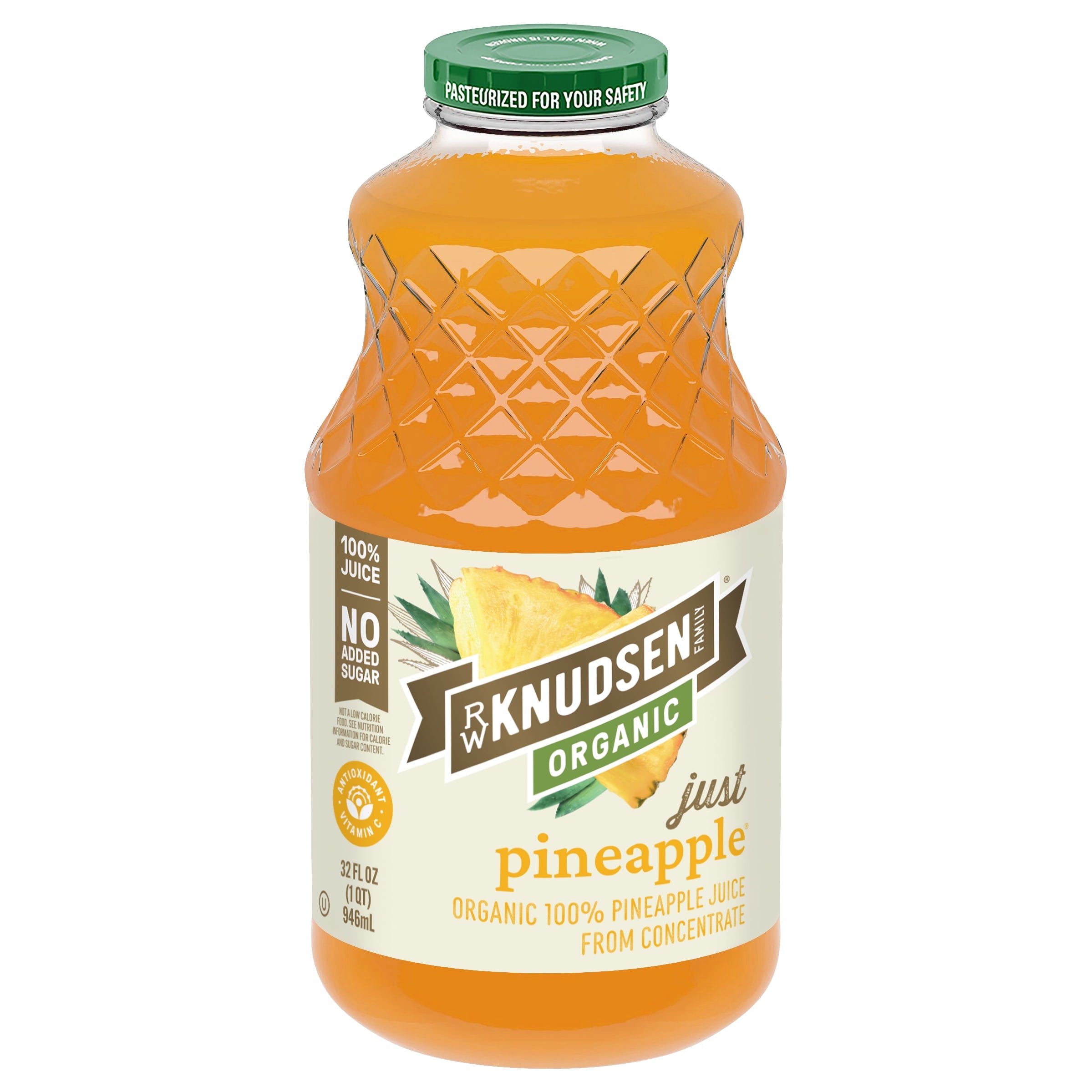R.W. Knudsen Family Organic Juice Pineapple, 32.0 FL OZ — coffee and drinks product