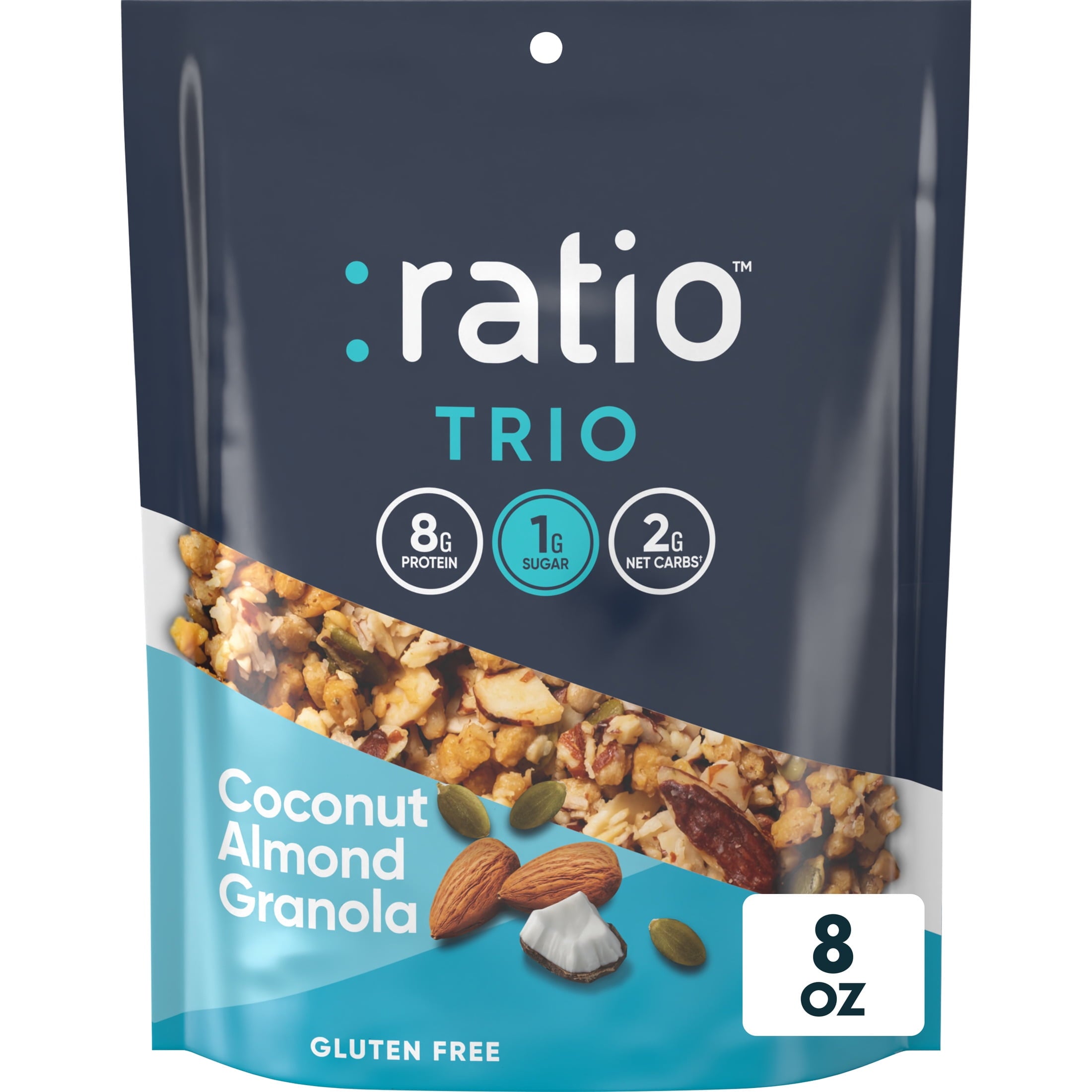 Ratio, Granola Cereal, 8 oz Resealable Bag, Coconut Almond Keto — grocery product