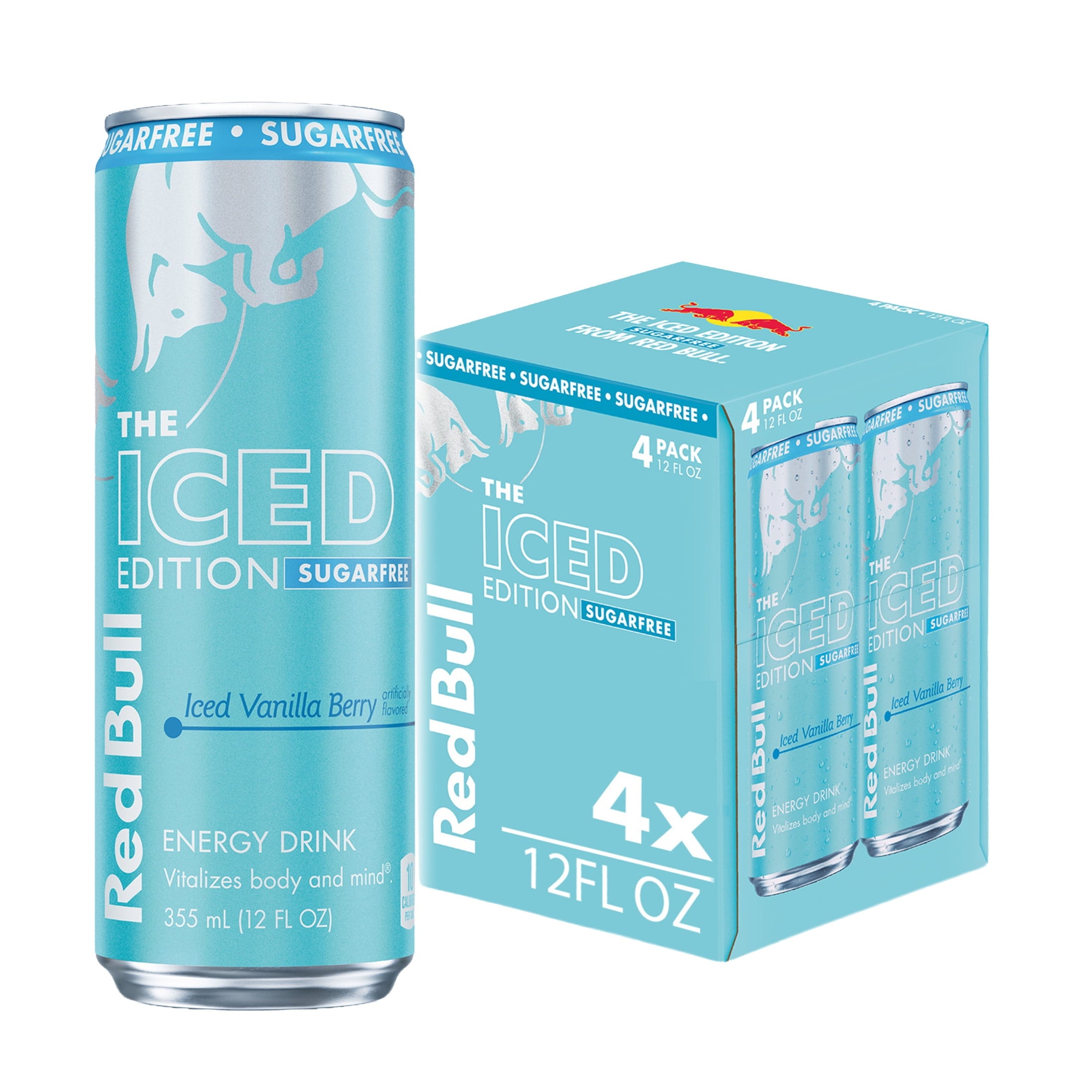 Red Bull, Energy Drink, 12 fl. oz., Sugarfree Iced Vanilla Berry — coffee and drinks product