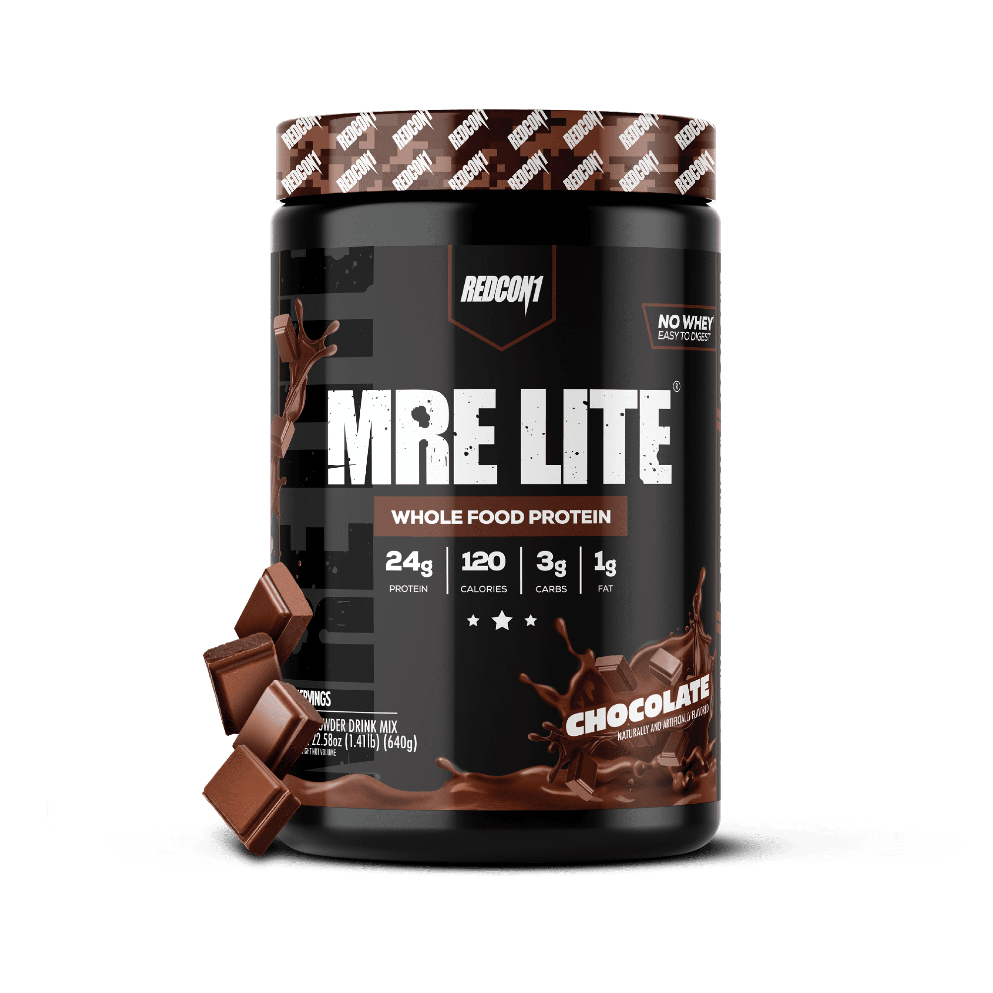 REDCON1 MRE Lite Whole Food Protein Powder, Chocolate, Whey & Lactose Free Meal Replacement — sports nutrition product