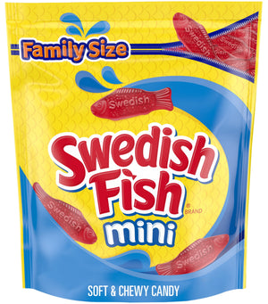 SWEDISH FISH Mini Soft & Chewy Gummy Candy, Family Size, Bulk Candy, 1.8 lb — grocery product