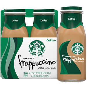 Starbucks Frappuccino Chilled Coffee Drink, 9.5 oz bottles, 4 Count — coffee and drinks product