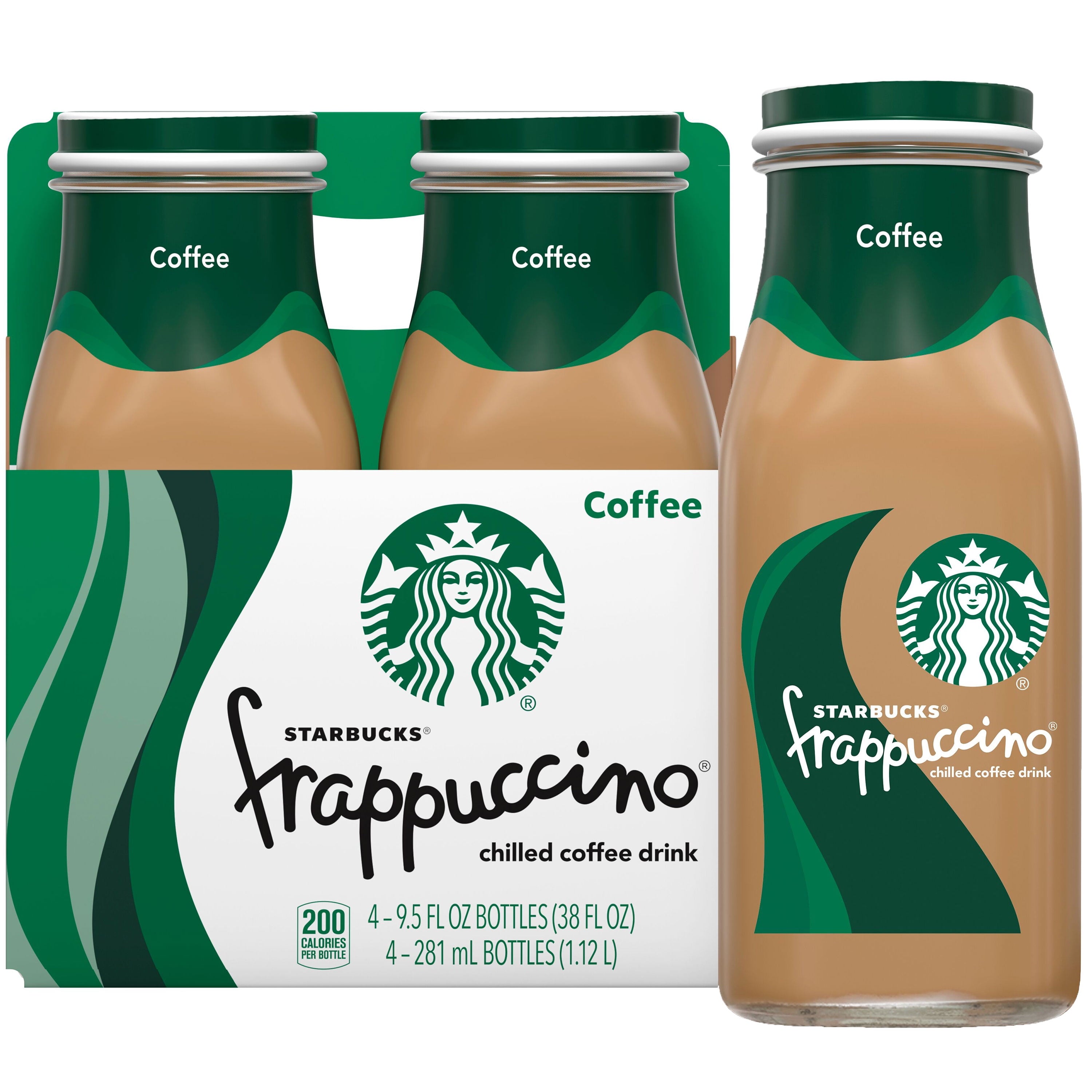 Starbucks Frappuccino Chilled Coffee Drink, 9.5 oz bottles, 4 Count — coffee and drinks product