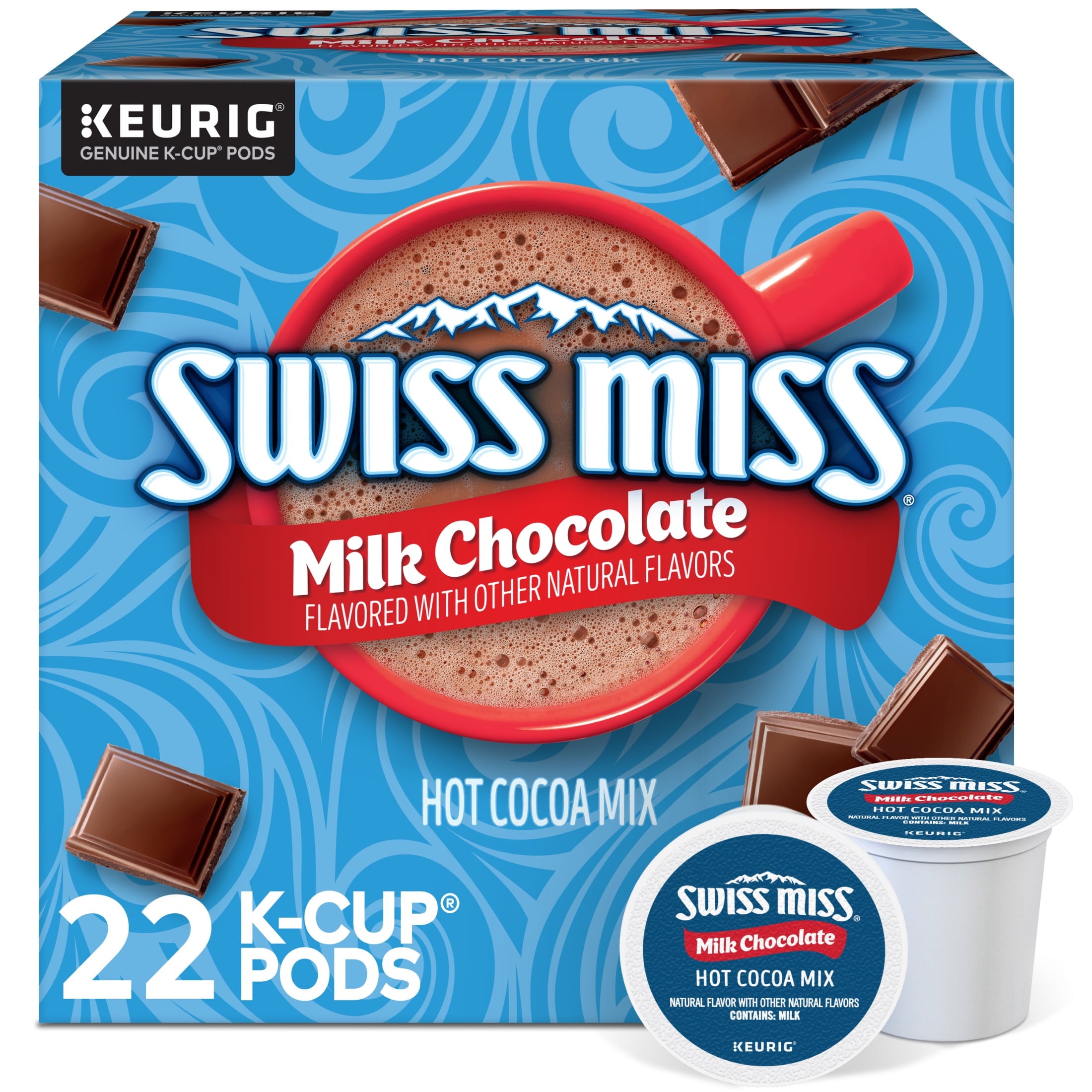 Swiss Miss Milk Chocolate Hot Cocoa, K-Cup Pods, 22 Count — coffee and drinks product