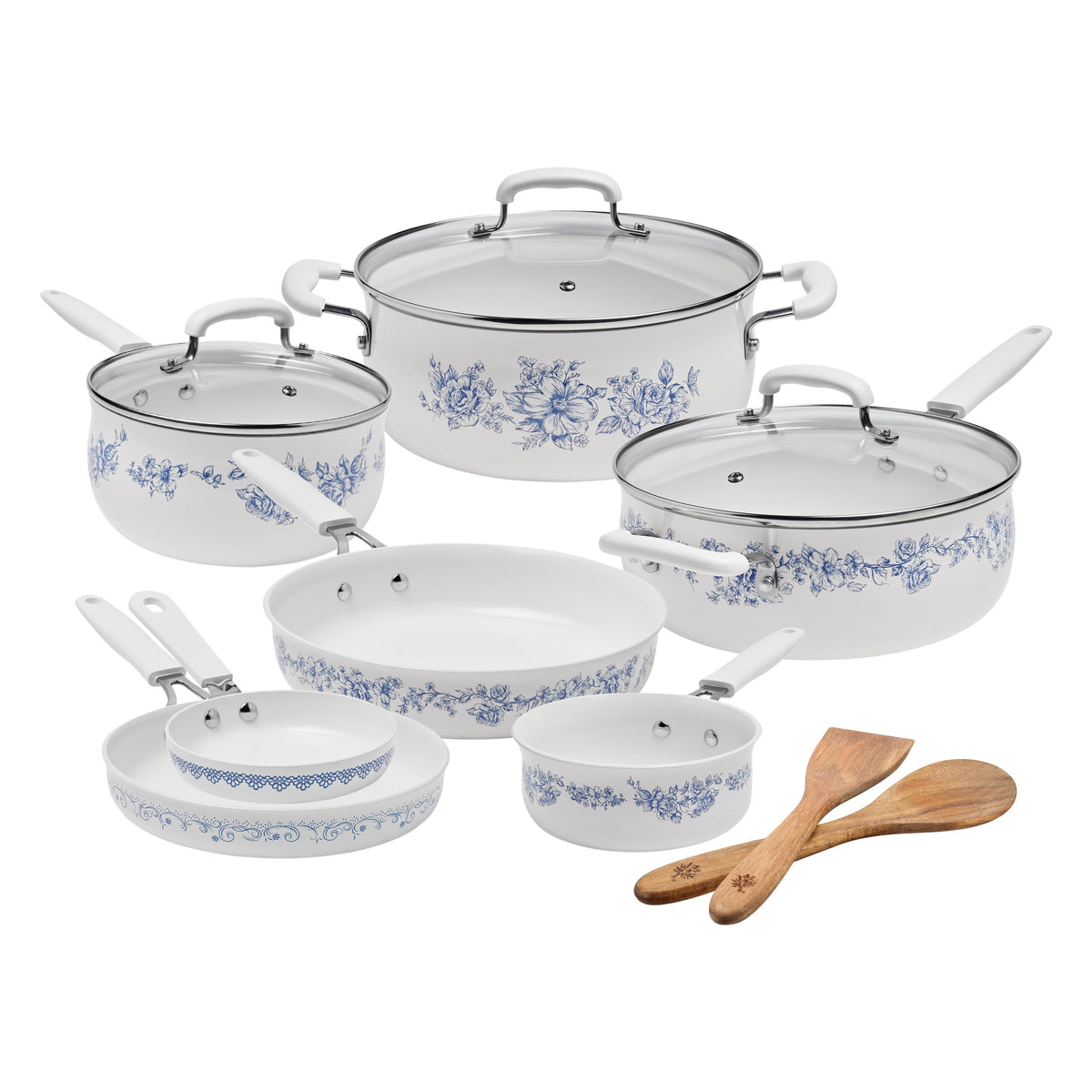 The Pioneer Woman 12-Piece Classic Aluminum Cookware Set