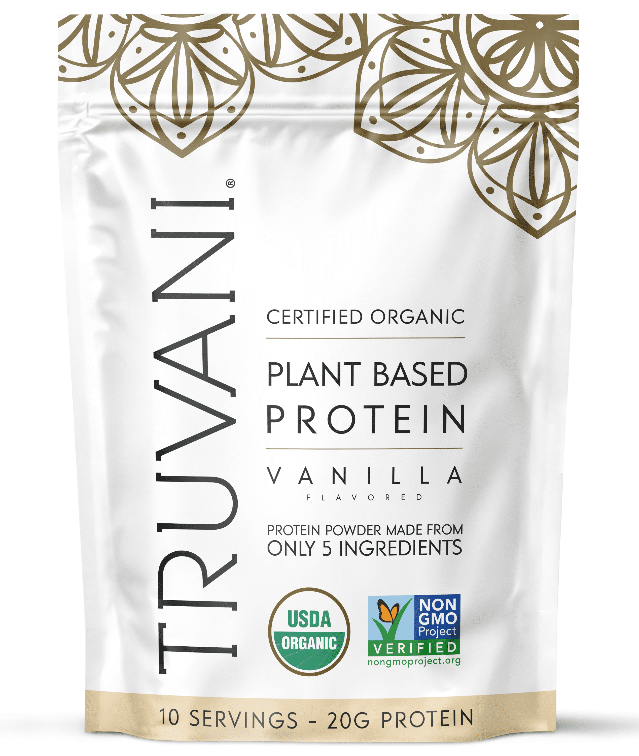 Truvani Vegan Pea Protein Powder | Vanilla | 20g Organic Plant Based Protein | 10 Servings | Keto — sports nutrition product