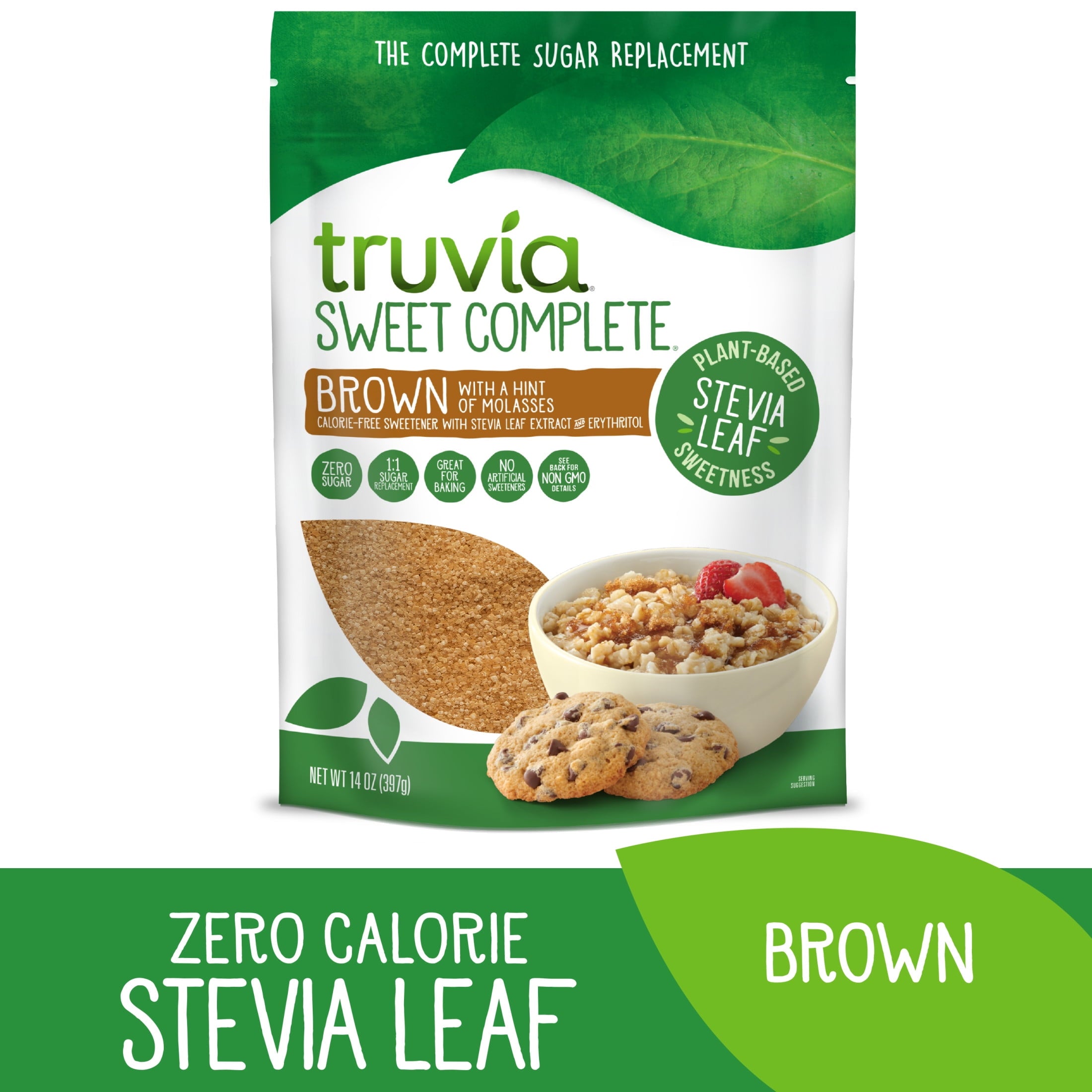 Truvia® Sweet Complete® Stevia Leaf Brown with a hint of Molasses, 14oz Bag — grocery product