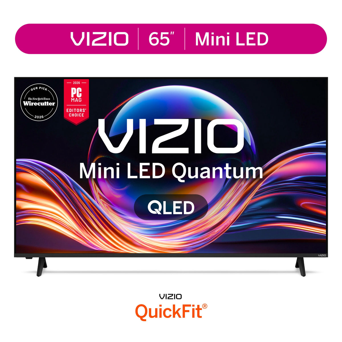 VIZIO 65" Mini LED Quantum 4K QLED HDR Smart TV (New) VQM65C-10