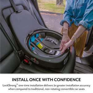 Evenflo Revolve360 Extend All-in-One Rotating Car Seat with Green & Gentle Fabric (Agate) - image 5 of 6