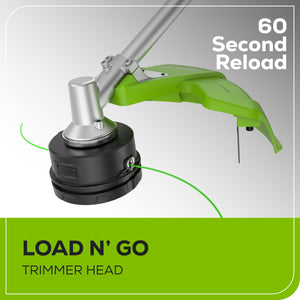 Greenworks 60V 16" Top Mount String Trimmer with 4.0 Ah Battery and 3A Charger 2134202 - image 6 of 6