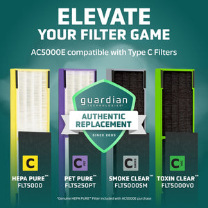 GermGuardian 915 Sq. ft. HEPA Pure Tower Air Purifier with UV-C - image 5 of 6