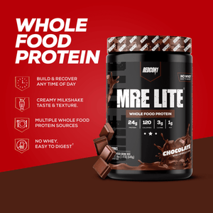 REDCON1 MRE Lite Whole Food Protein Powder, Chocolate — sports nutrition product, view 3