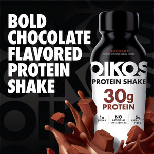 Oikos Protein Shake, Chocolate, 30g Protein, Shelf Stable, 12 Fl Oz Bottle, 15 Count — sports nutrition product, view 2
