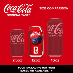 Coca-Cola Soda Pop Cans, 12 fl oz, 24 Pack — coffee and drinks product, view 2