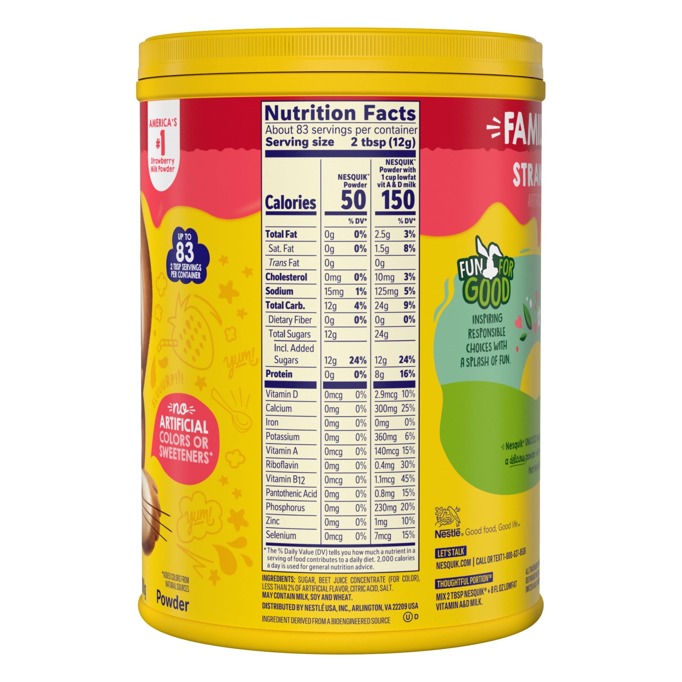 Nestle Nesquik Strawberry Flavor Powder Drink Mix, 35.5 oz — coffee and drinks product, view 11