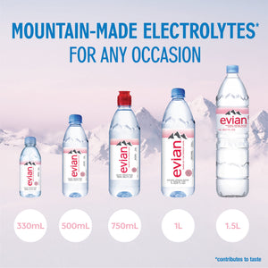 evian Natural Spring Water, 16.9 fl oz, 6 Pack Bottles — coffee and drinks product, view 3