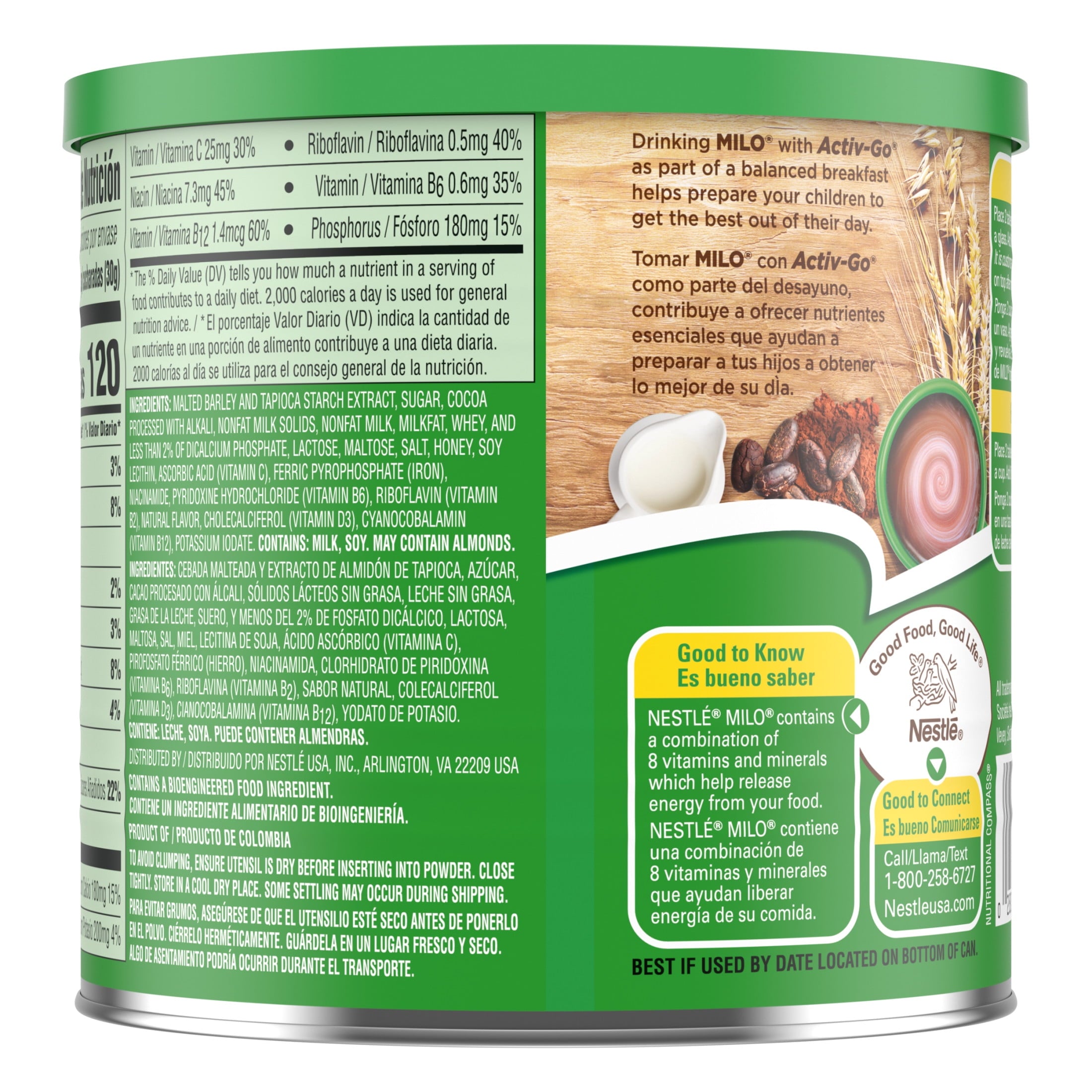 Nestle Milo Active Go Chocolate Malt Powder Drink Mix, 14.1 oz — coffee and drinks product, view 2