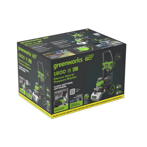 Greenworks Hybrid 60V 1800 PSI at 1.2 GPM Electric Cold Water Pressure Washer 5109402T - image 4 of 6
