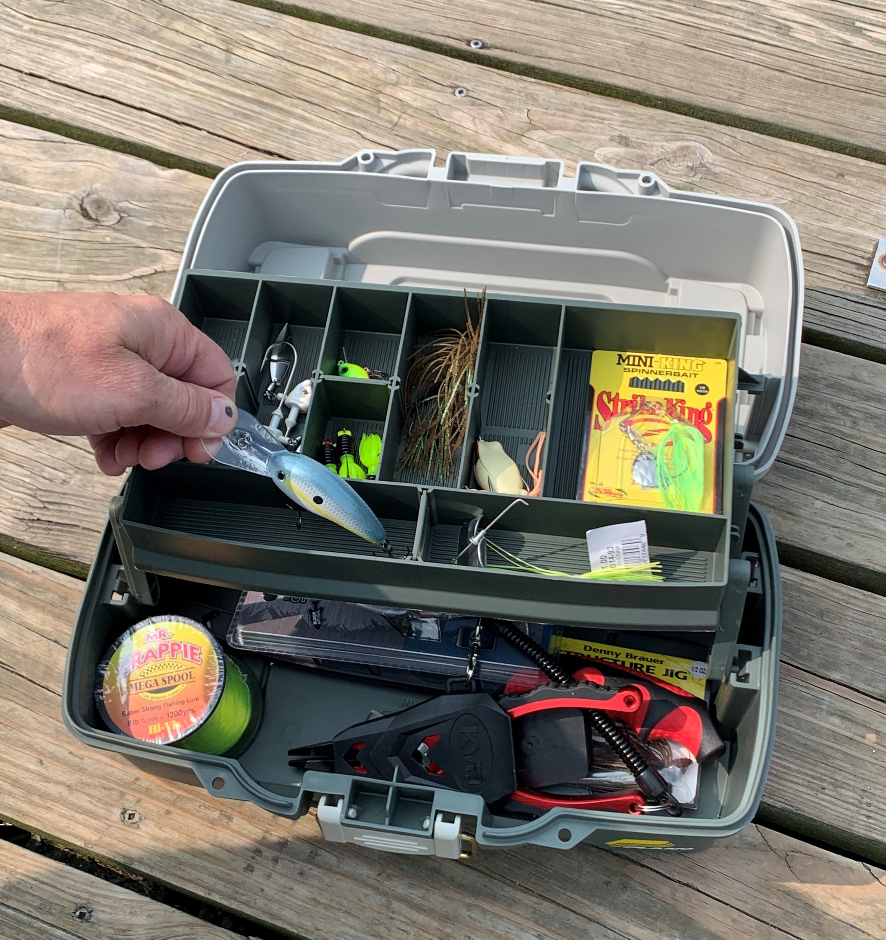 Plano 6201 One-Tray Tackle Box, Bait Storage, Extending Cantilever-tray Design — sports and outdoor product, view 7