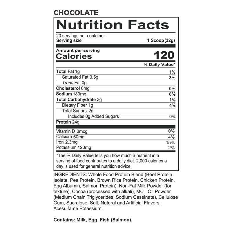 REDCON1 MRE Lite Whole Food Protein Powder, Chocolate — sports nutrition product, view 8