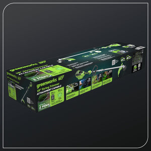 Greenworks 60V 16" Top Mount String Trimmer with 4.0 Ah Battery and 3A Charger 2134202 - image 3 of 6