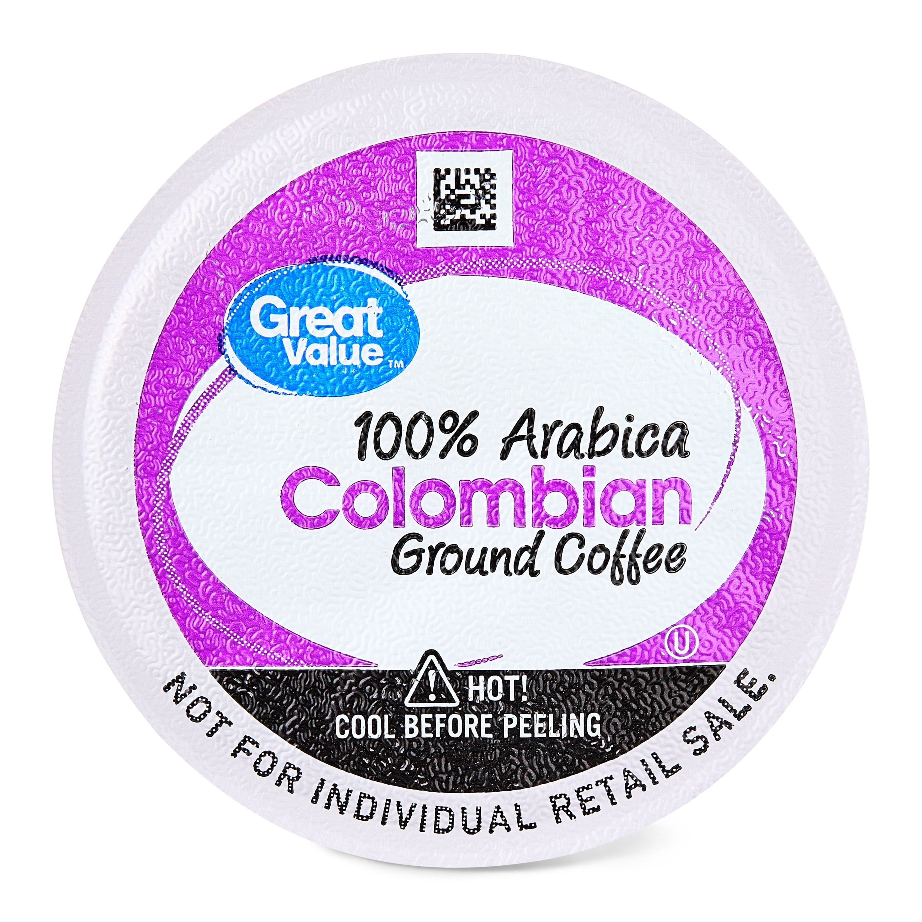 Great Value 100% Arabica Colombian Medium Dark Roast Ground Coffee Pods, 33.1 oz — coffee and drinks product, view 3