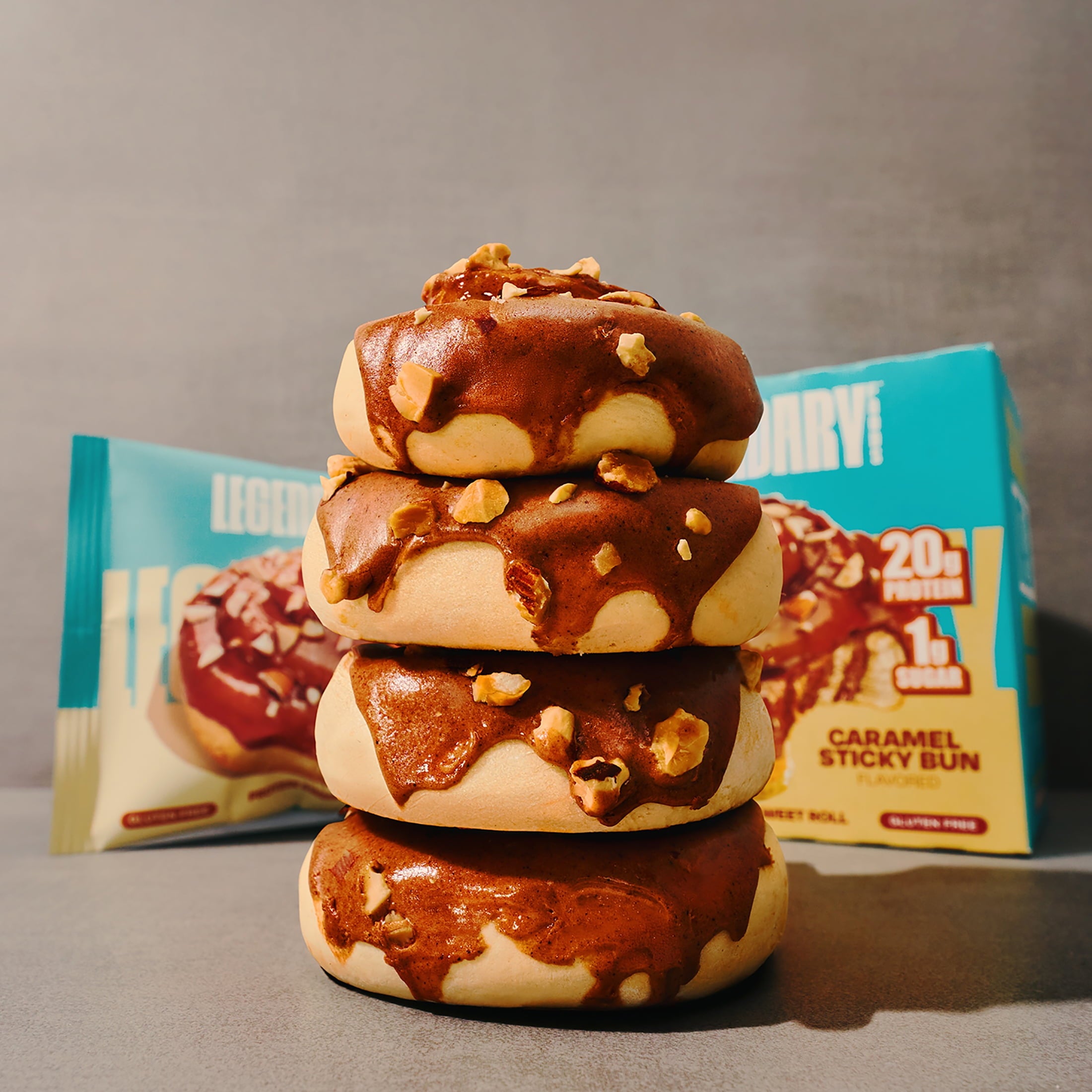 Legendary Foods-Protein Sweet Roll-Caramel Sticky Bun 9.2oz/ 4ct — grocery product, view 6