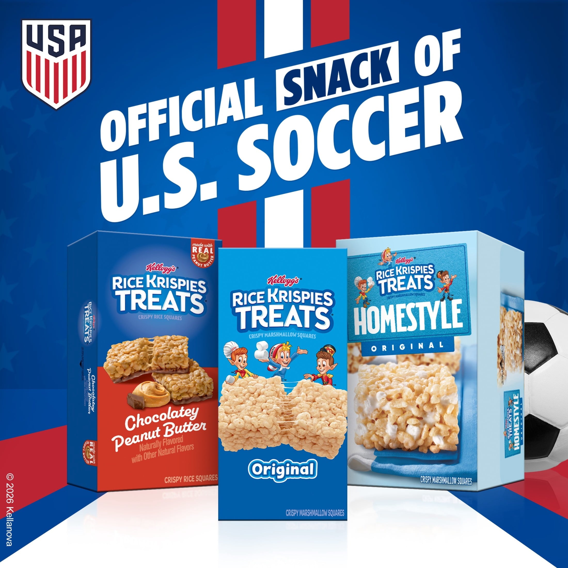 Rice Krispies Treats Original Chewy Crispy Marshmallow Squares, Snacks Value Pack, 31.2 oz — grocery product, view 2