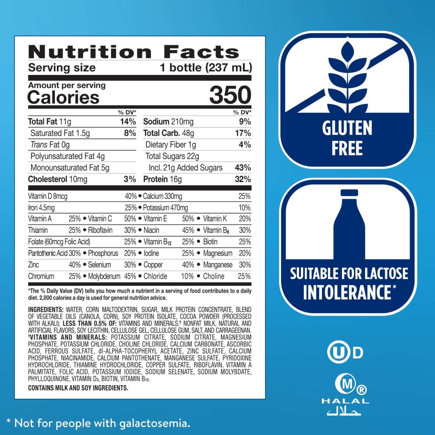Ensure Plus Meal Replacement Nutrition Shake, Milk Chocolate, 16g Protein, 8 fl oz — sports nutrition product, view 6
