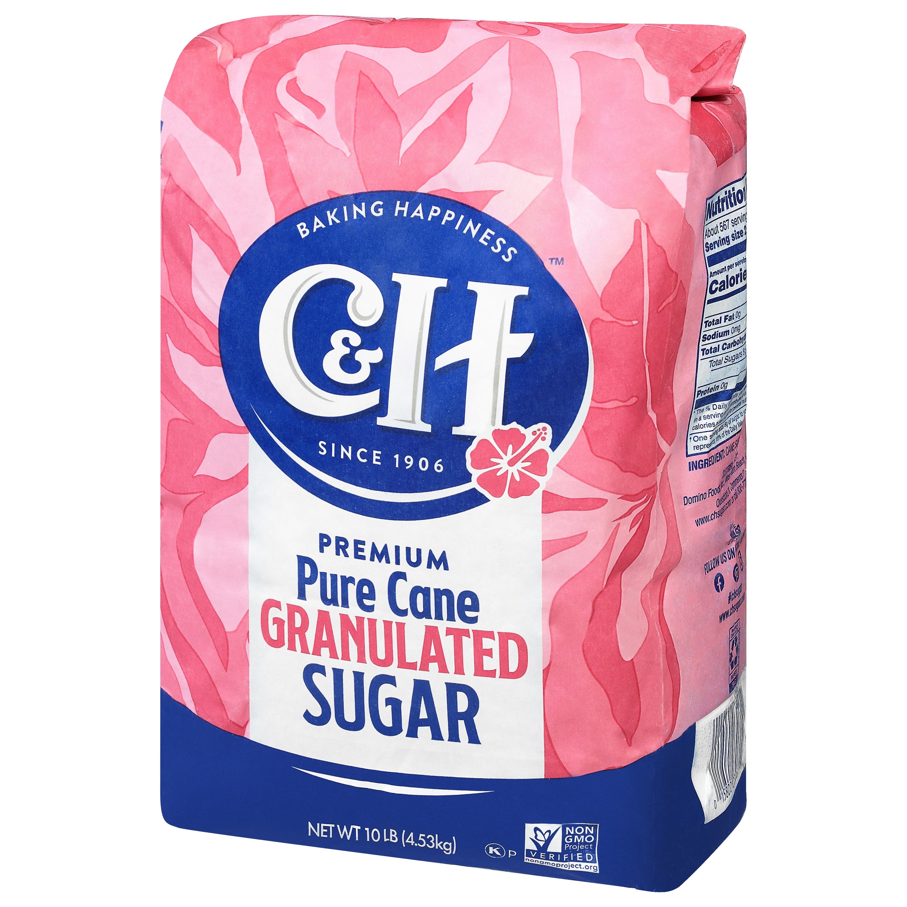 C&H Premium Pure Cane Granulated Sugar, 10 lb — grocery product, view 9
