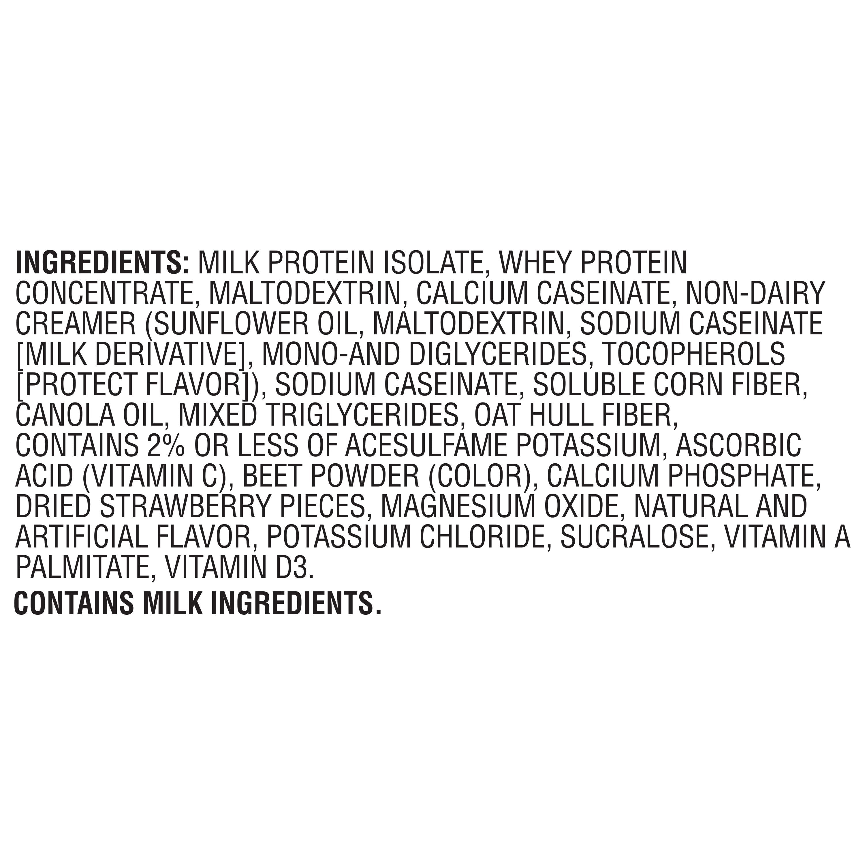 Muscle Milk Genuine Protein Powder, Strawberries 'N Crème, 32g Protein, 1.93lb, 30.9oz — sports nutrition product, view 5