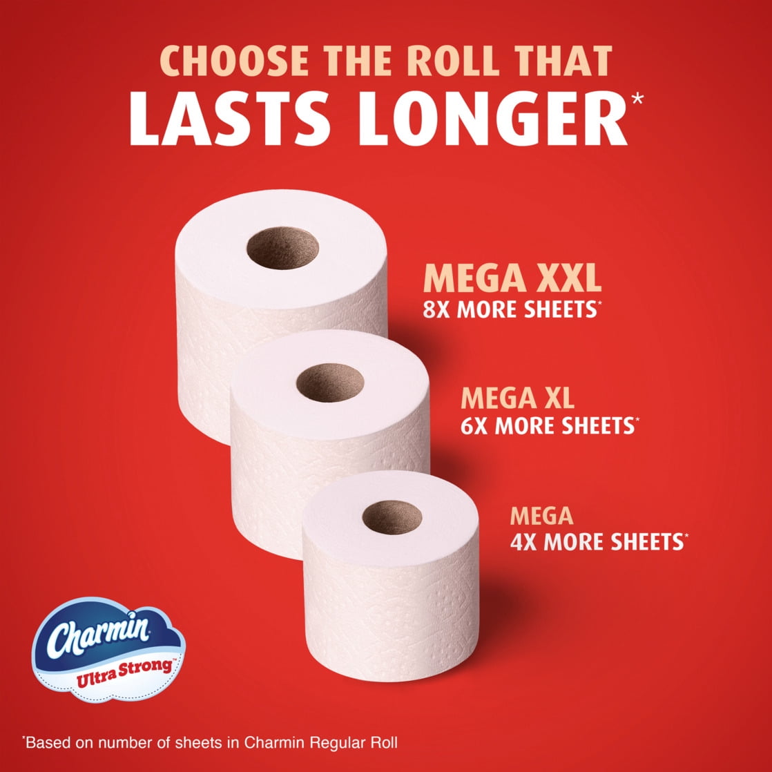 Charmin Ultra Strong Toilet Paper 30 Mega Rolls, 220 Sheets Per Roll — health and personal care product, view 9