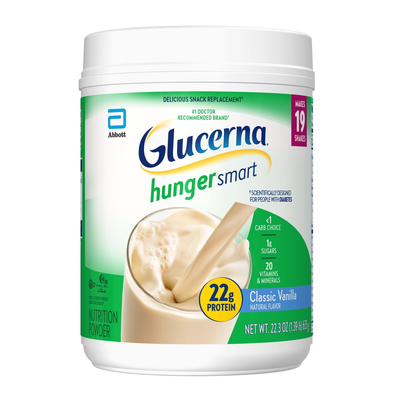 Glucerna Hunger Smart Diabetes Care Powder, Classic Vanilla, 22.3 Oz — sports nutrition product, view 11