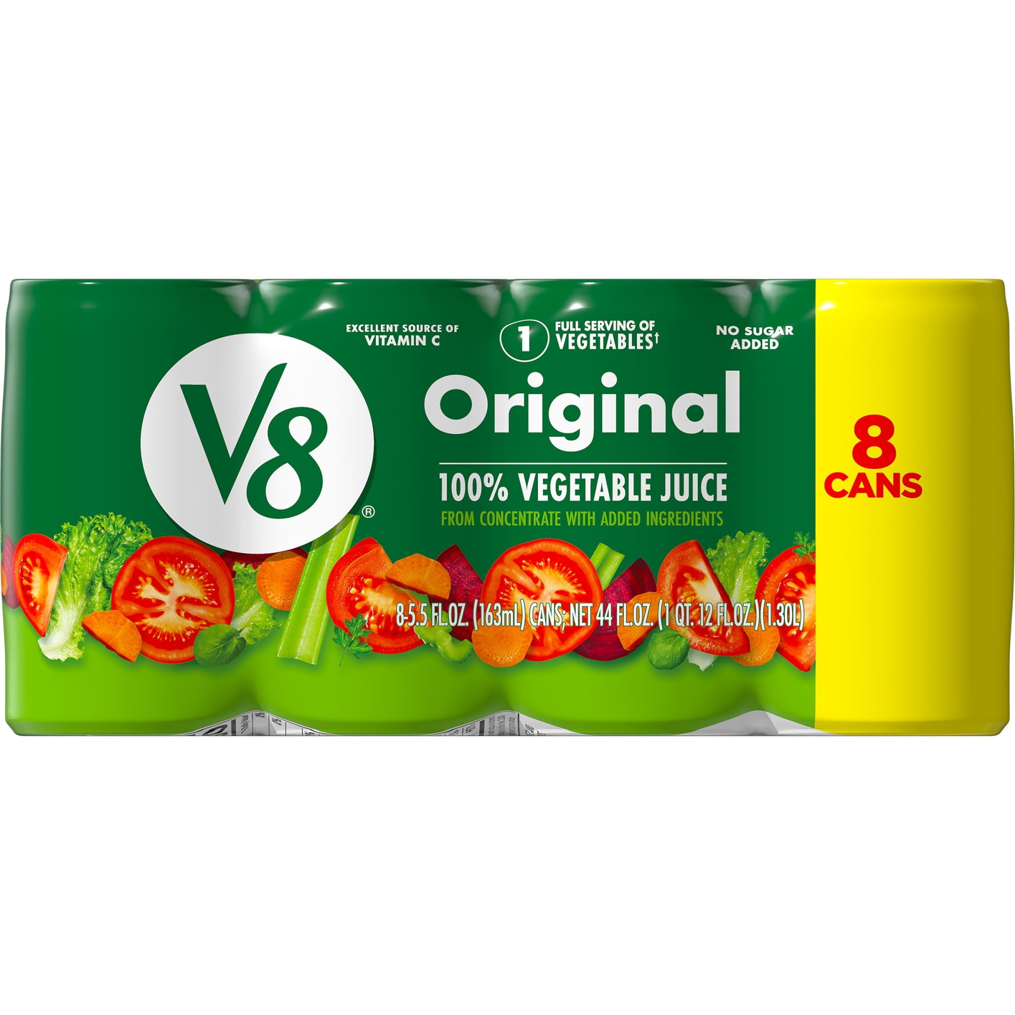 V8 Original 100% Vegetable Juice, 5.5 fl oz Can, 8 Count — coffee and drinks product, view 8