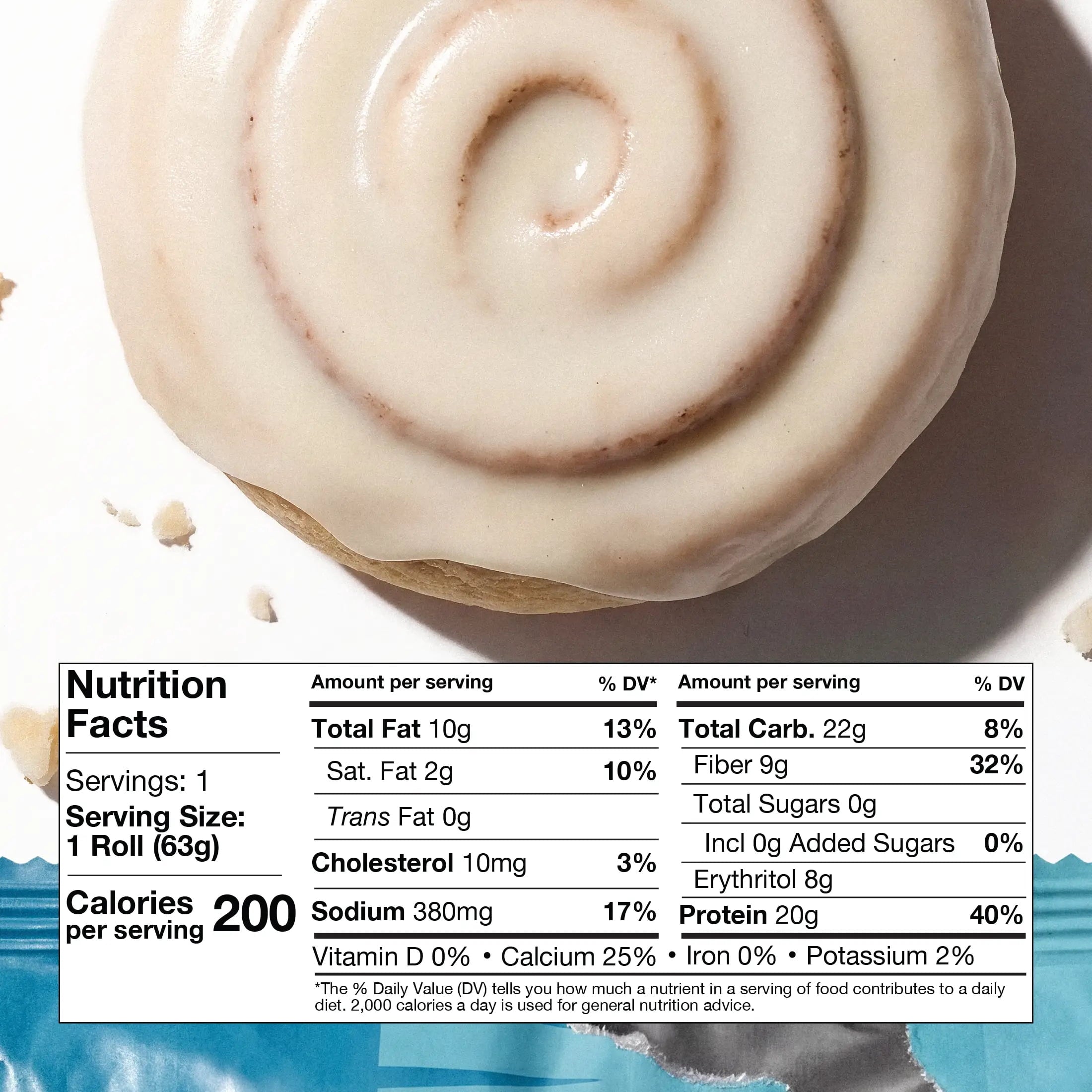 Legendary Foods Protein Sweet Roll - Cinnamon 4 Pk — sports nutrition product, view 7