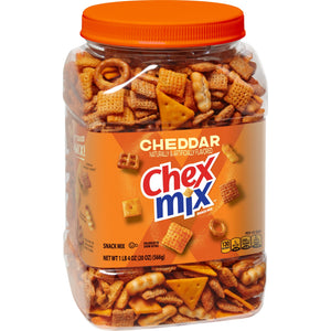 Chex Mix Cheddar Snack Mix, Salty Snacks Tub, 20 oz — grocery product, view 9