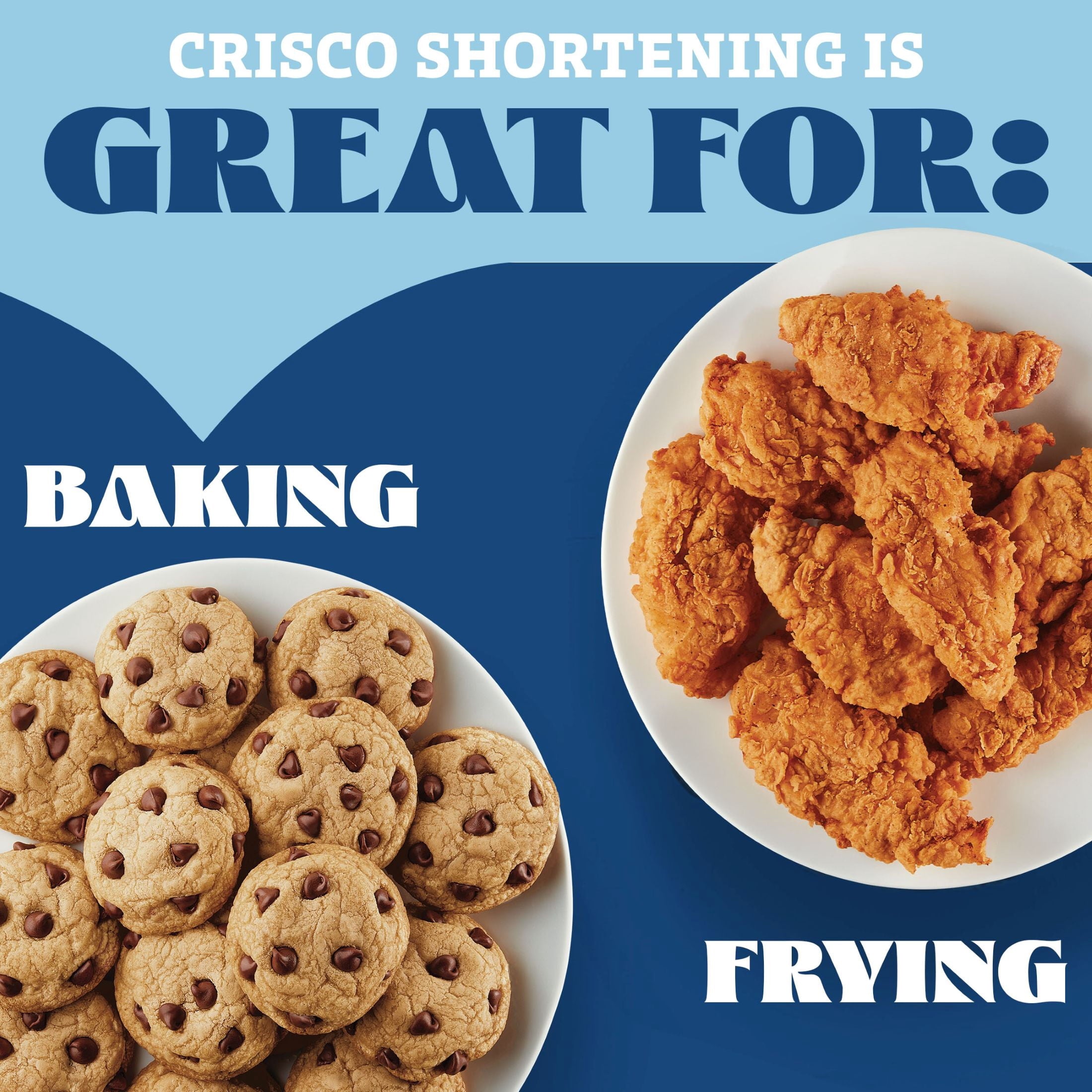 Crisco All-Vegetable Shortening, Gluten Free Shortening, 48 oz Resealable Can — grocery product, view 2