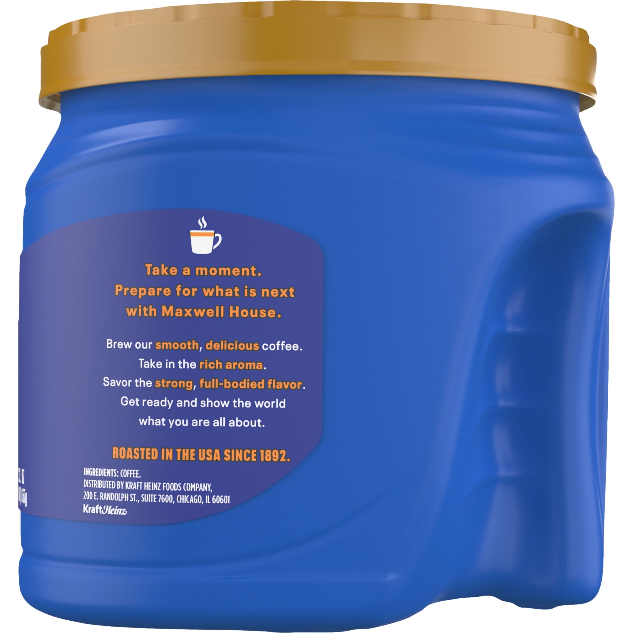 Maxwell House 100% Colombian Ground Coffee, 23.1 oz Canister — coffee and drinks product, view 12