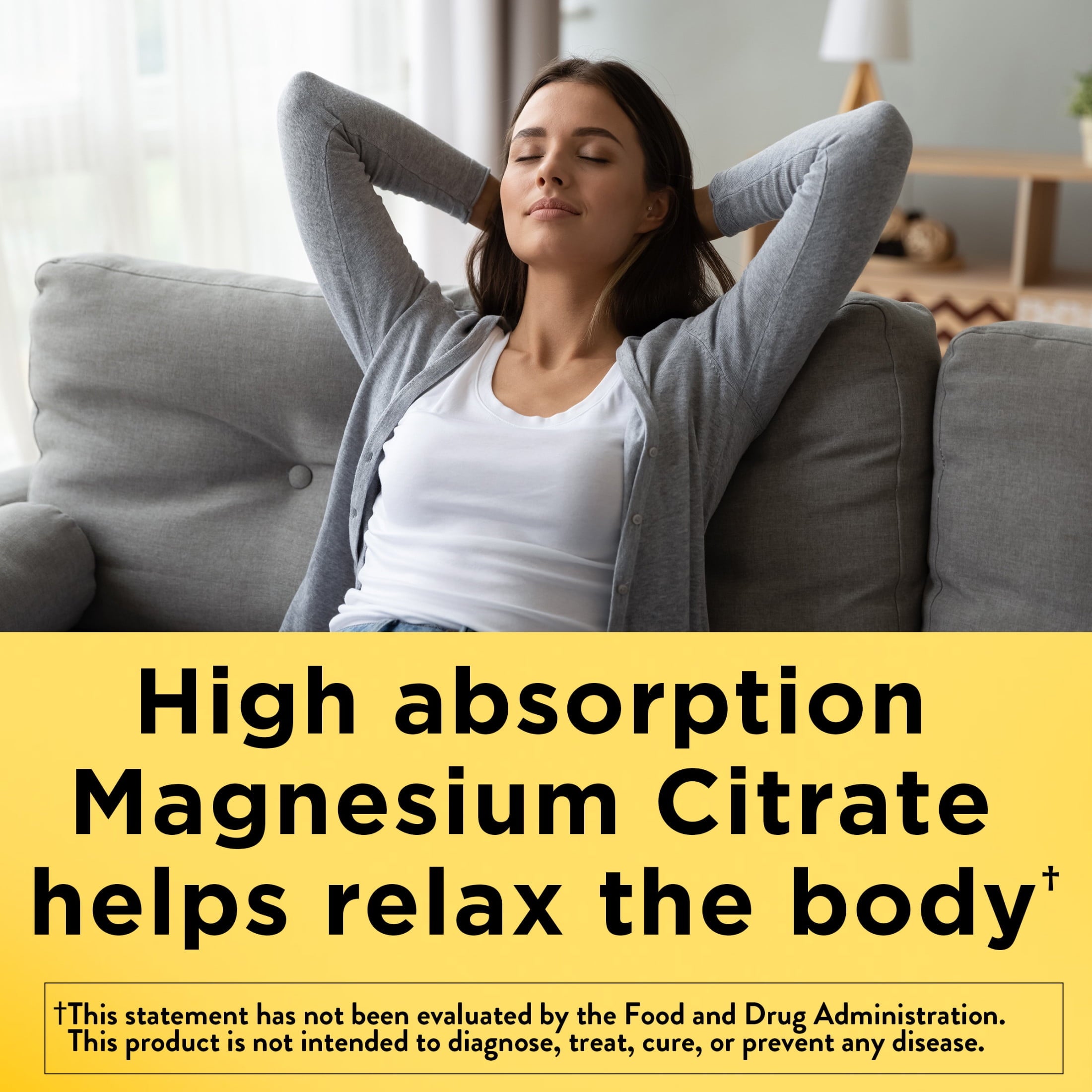 Nature Made High Absorption Magnesium Citrate 200 mg per Serving Gummies, 64 Count — supplement pack, view 4