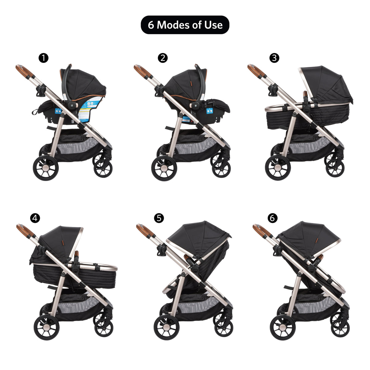 Monbebe Infant & Toddler 6-in-1 Modular Travel System - image 5 of 6
