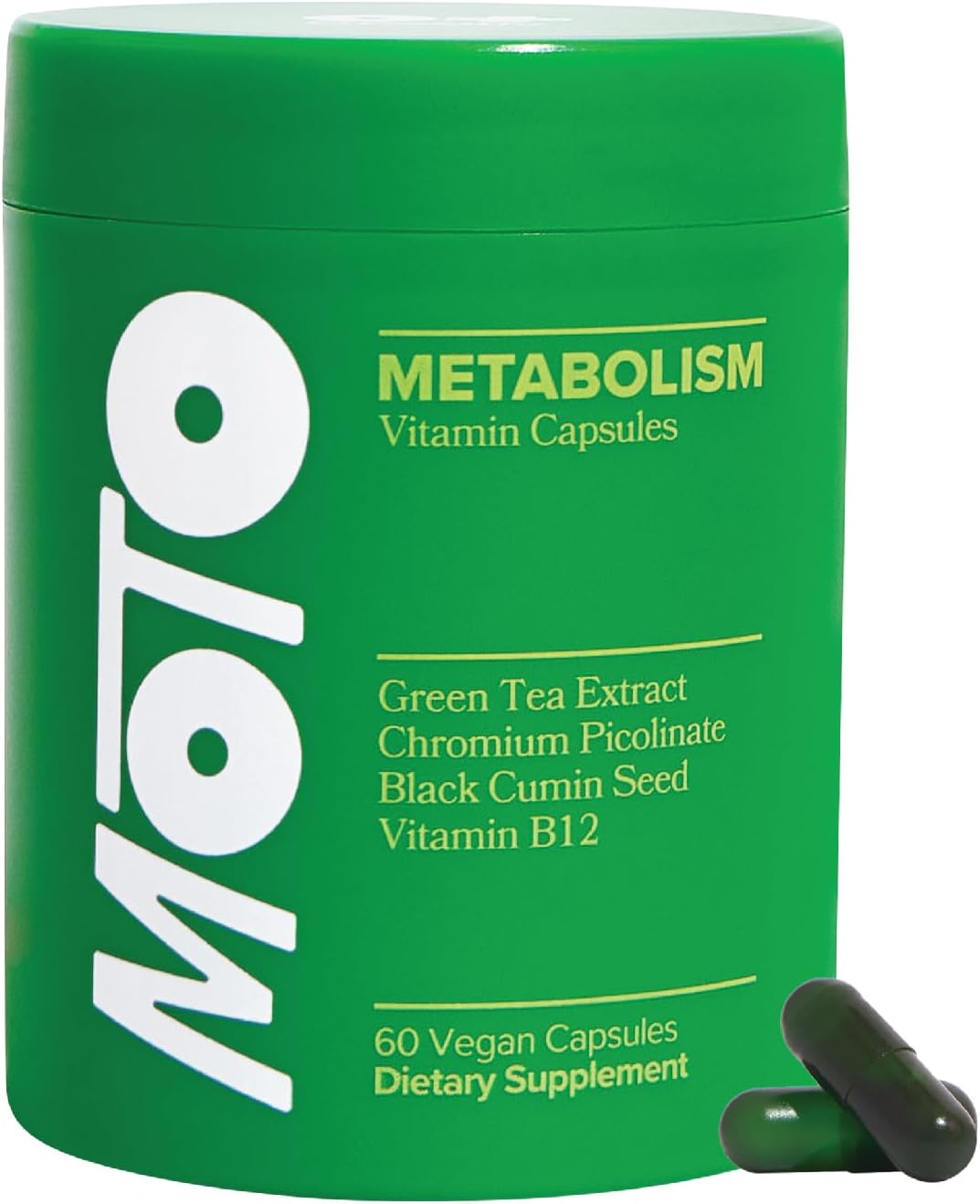 O Positiv Moto Women's Metabolism Support - Energy, Curb Cravings, Healthy Metabolism 60 CAP — supplement pack