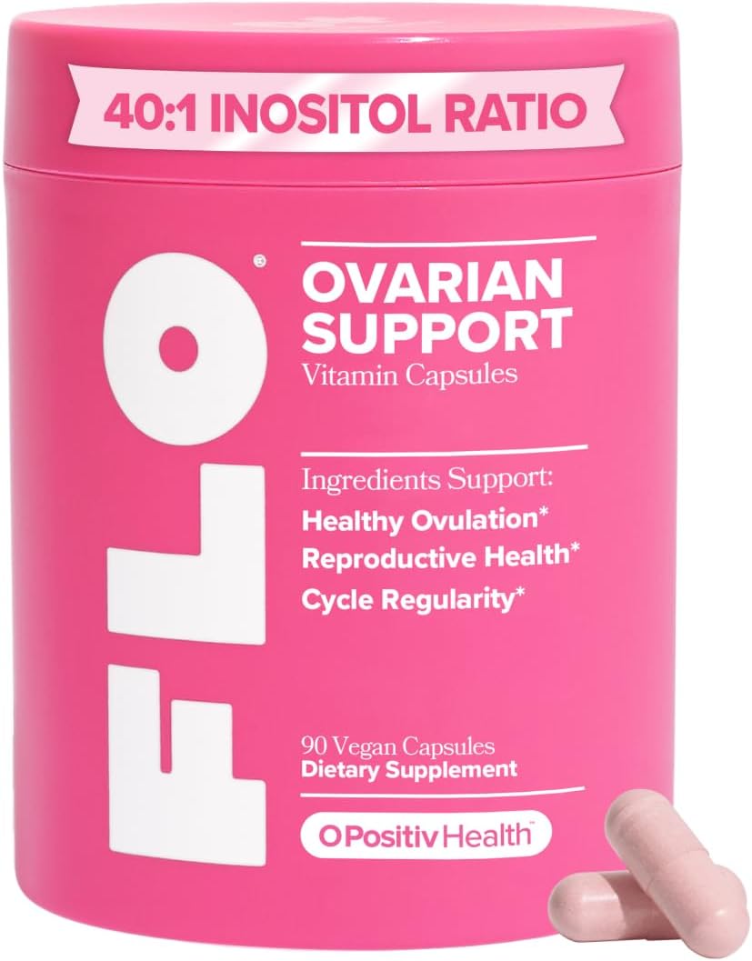 O Positiv FLO Ovarian Health Support - Hormone Balance for Women, Supplement with DIM 90 CAP — supplement pack