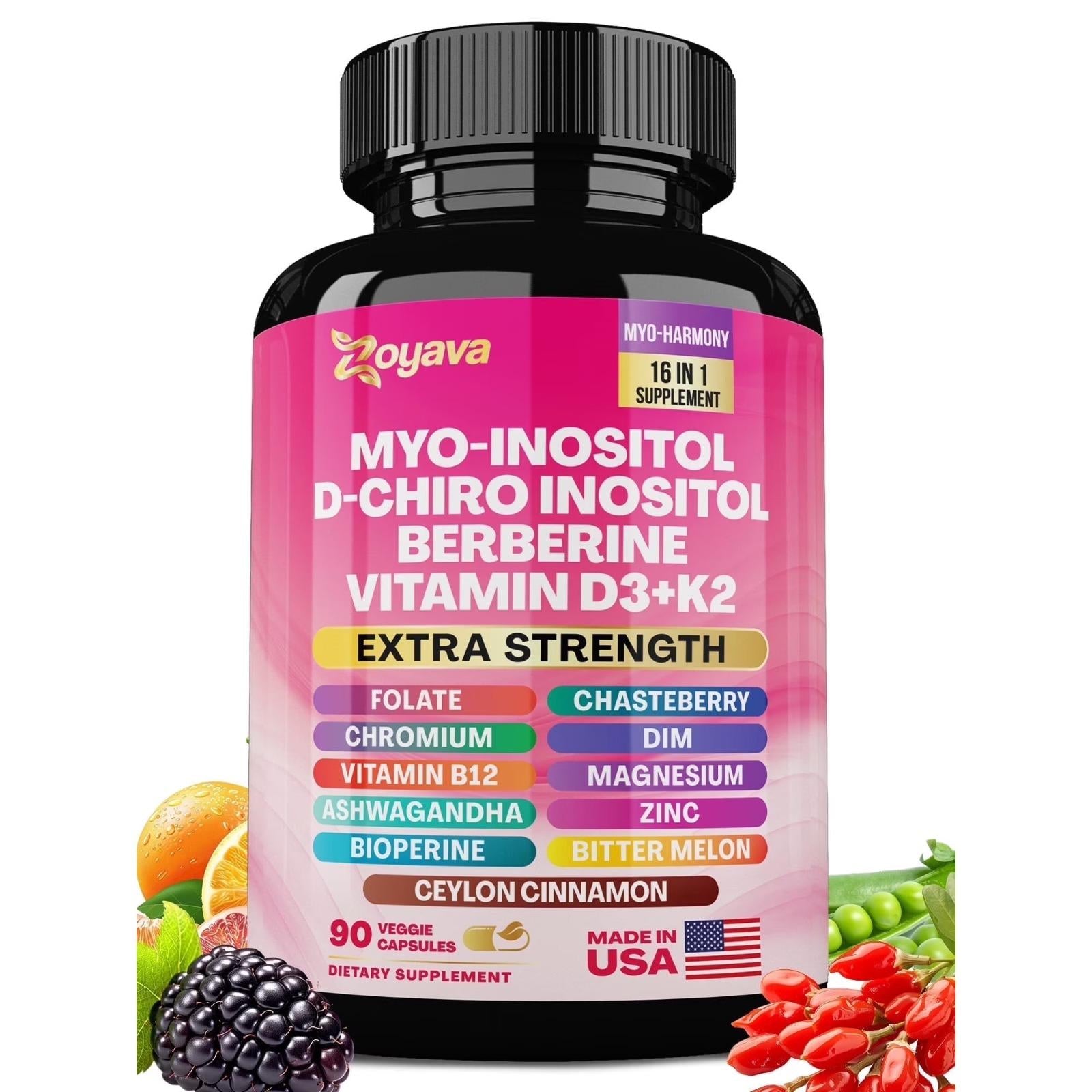 Myo Inositol Supplement (90 cap) — supplement pack