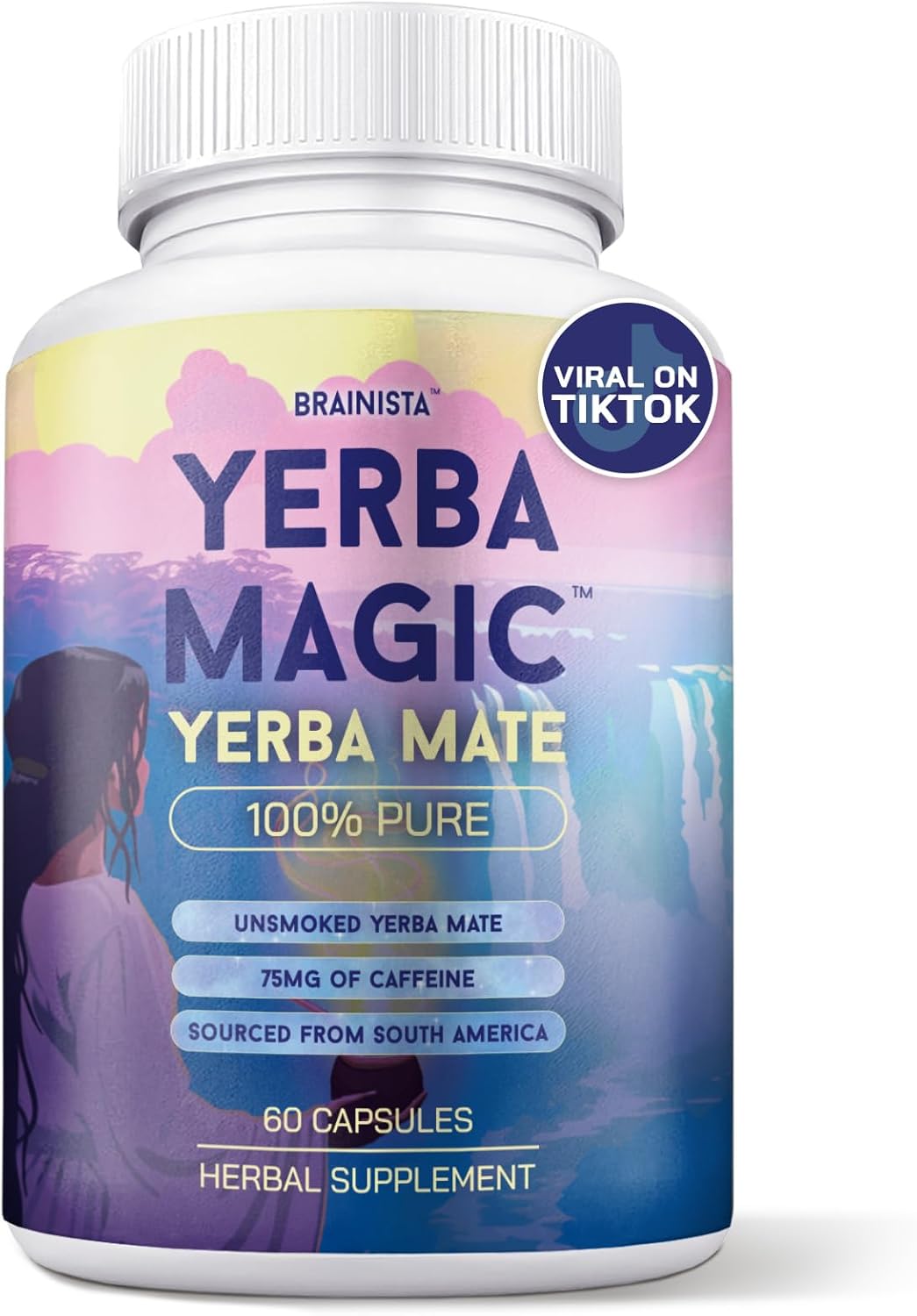 Yerba Mate Capsules, Pure Yerba Mate Extract Capsules,60 Capsules — supplement pack