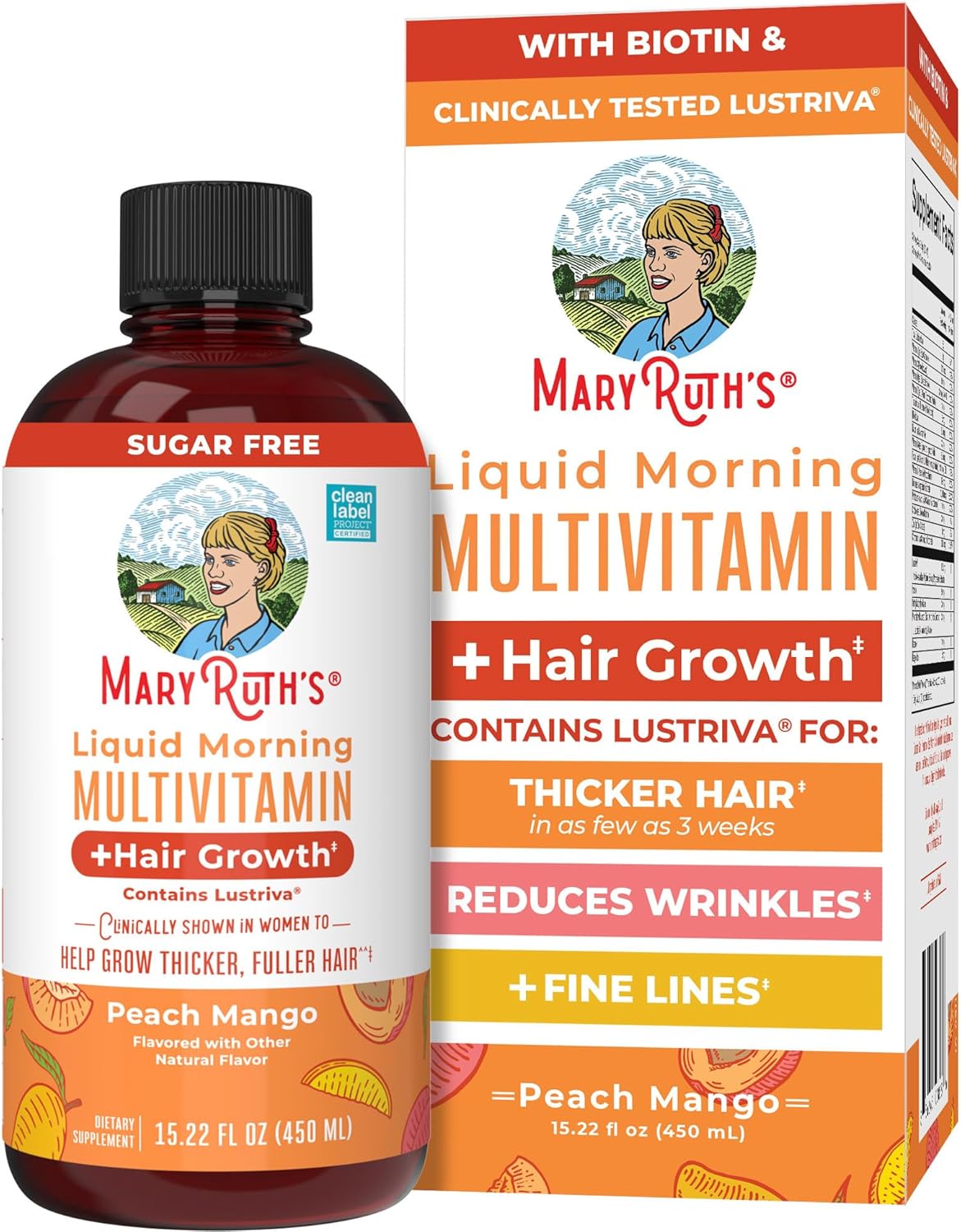 MARYRUTH'S Liquid Multivitamin + Hair Growth | 15.22 Fl Oz — hair care product