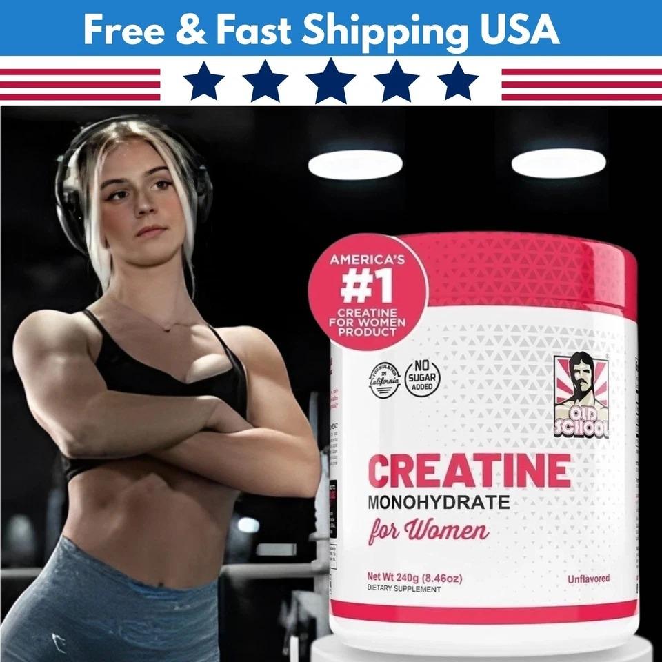 Creatine 5000mg Monohydrate suitable for Women 240g — supplement pack